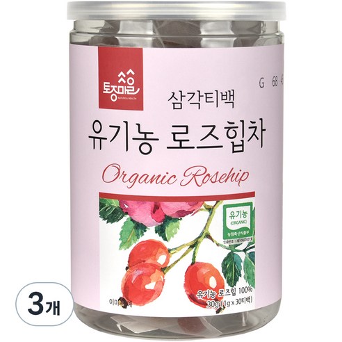 토종마을 유기농 로즈힙차, 1g, 30개입, 3개