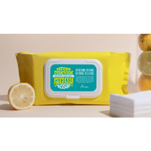 아리얼 클렌징 티슈, 간편하게 피부 진정과 보습까지!