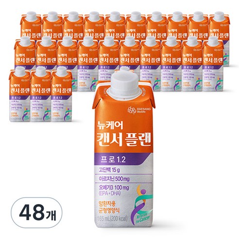 대상웰라이프 뉴케어 캔서플랜 프로1.2 암환자영양식, 165ml, 24개