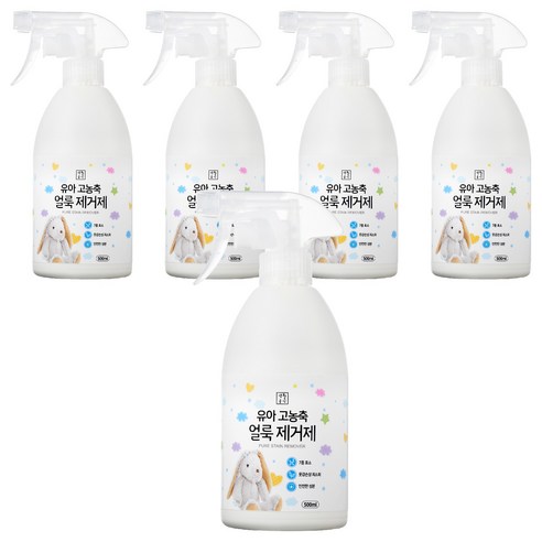 생활공식 고농축 얼룩제거 유아 세제, 500ml, 5개