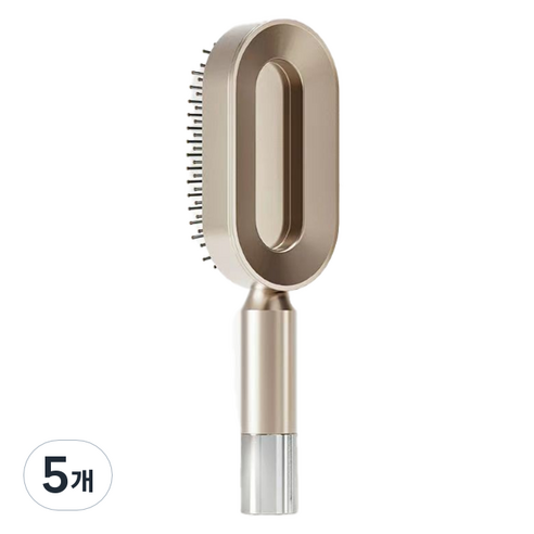 제이케이 건강 두피 마사지용 에어쿠션 브러쉬, 5개, 샴페인골드
