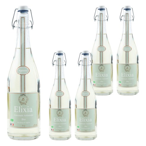 엘릭시아 유기농 레몬에이드 탄산음료 750ml, 5개