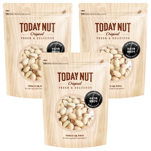 투데이넛 구운피스타치오, 250g, 3개