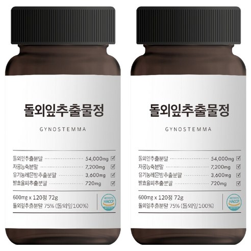 웰빙곳간 돌외잎 추출물, 120정, 2개
