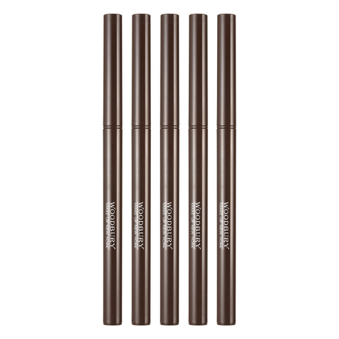 우드버리 크리미젤 수퍼슬림 오토아이라이너 0.12g, 브라운, 5개