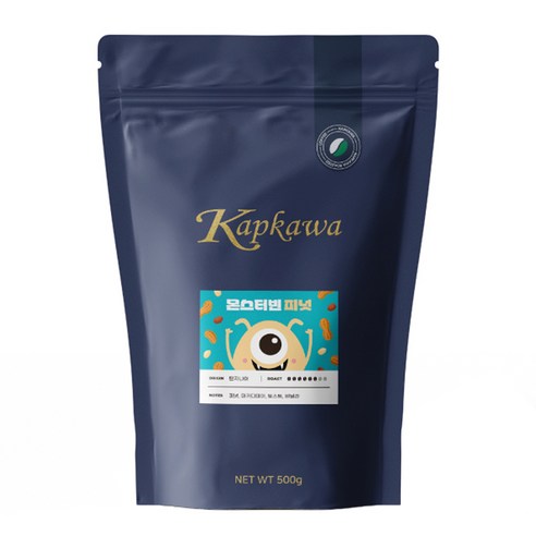 캅카와 몬스터빈 피넛 커피, 에스프레소, 500g, 1개