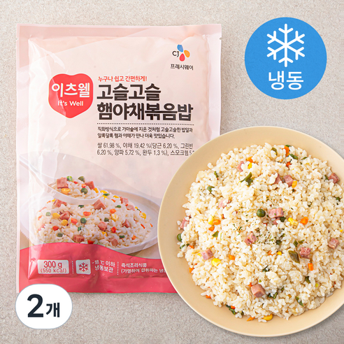 이츠웰 고슬고슬 새우 볶음밥 (냉동), 300g, 5개 냉동볶음밥 12 이츠웰 고슬고슬 햄야채 볶음밥 (냉동), 300g, 2개