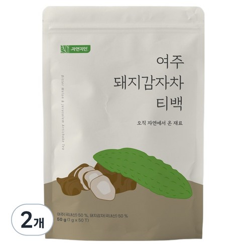 자연지인 여주돼지감자차티백, 1g, 50개입, 2개