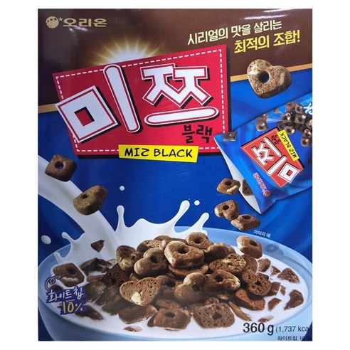 오리온 미쯔블랙 시리얼, 360g, 1개