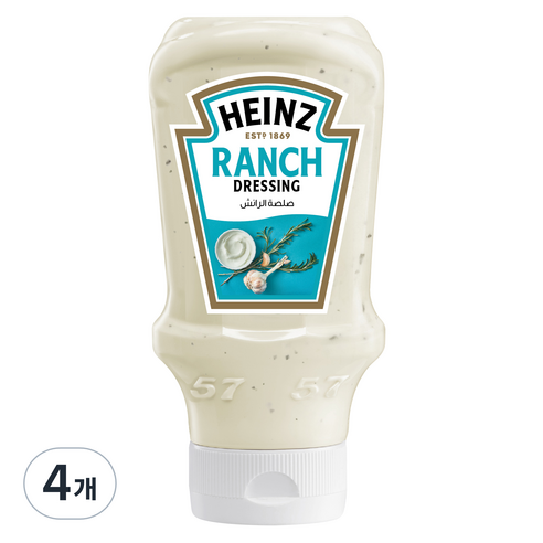 하인즈 랜치 드레싱, 418.5g, 4개
