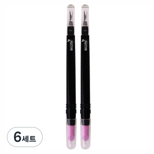벨로티 고급형 세라믹푸셔 큐티클제거기 2p, 블랙, 6세트