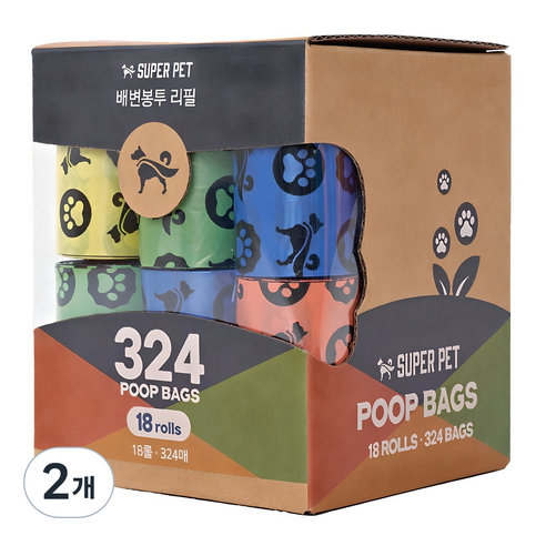 도그아이 배변봉투 리필, 랜덤 발송, 324개입, 2개