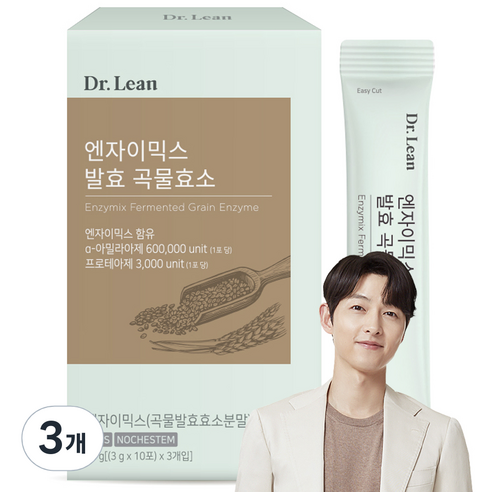 닥터린 엔자이믹스 발효 곡물효소 30p, 90g, 3개
