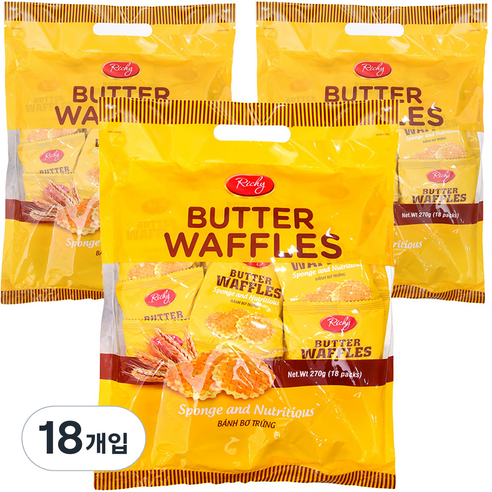 리치 에그버터 와플 18p, 270g, 18개