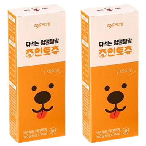 멍멍팔팔 강아지 짜먹는 영양제, 10회분, 뼈/관절강화, 2개