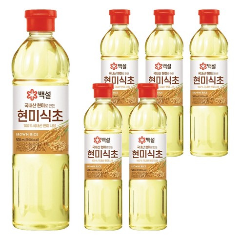 국내산 현미식초, 500ml, 6개
