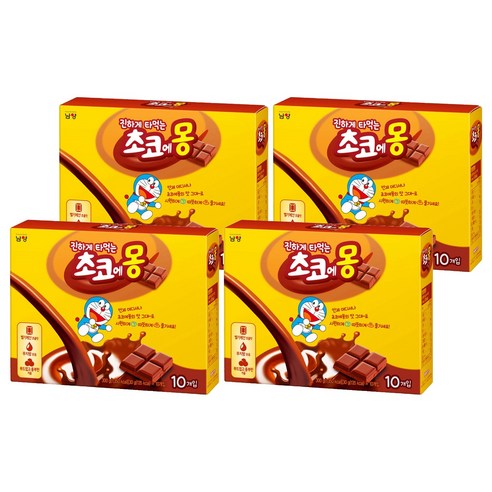 초코에몽 진하게 타먹는 핫초코분말, 30g, 10개입, 4개