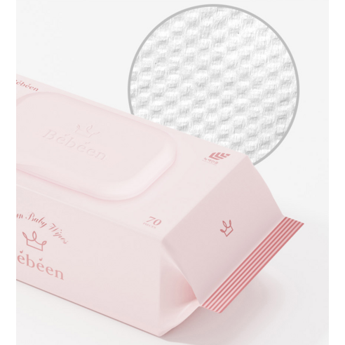 섬세한 아기 피부를 위한 프리미엄 선택, Bebeen 로즈 골드 영유아 물티슈
