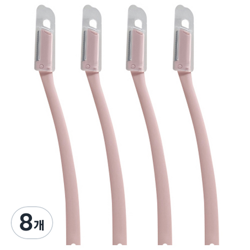 신도프라임 일본칼날 안전커버 눈썹칼, 베이비 핑크, 8개
