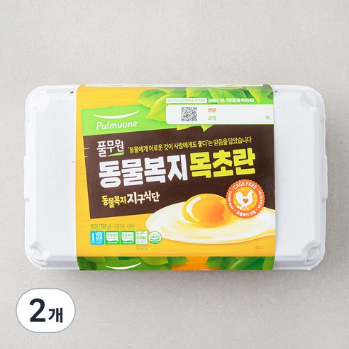 풀무원 동물복지 목초란, 15구, 2개