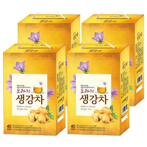 우리차 도라지생강차, 14g, 40개입, 4개