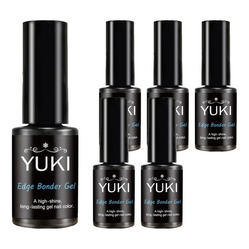 유키 엣지 본더 네일 젤, 5ml, 6개