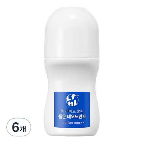 라이프홀릭 퀵 라이트 쿨링 롤온 데오드란트, 50ml, 6개