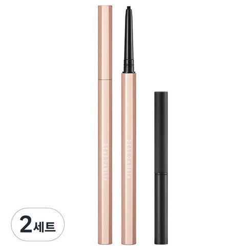 디어달리아 퍼펙트 디자이닝 아이라이너 워터프루프 펜슬 세트 13g, 2세트, 딥 블랙