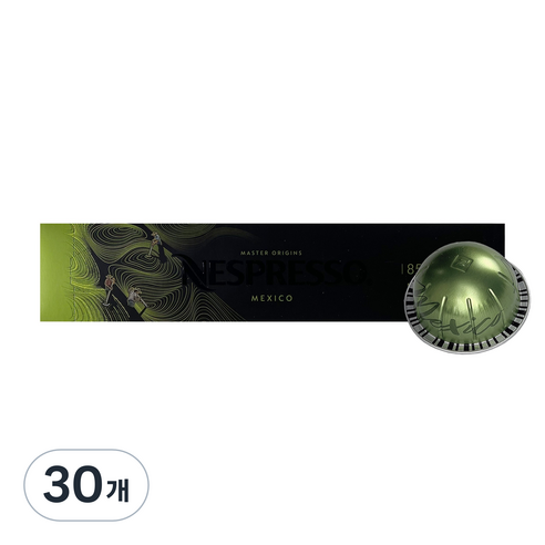 네스프레소 버츄오 마스터 오리진 멕시코 캡슐커피, 12.5g, 30개