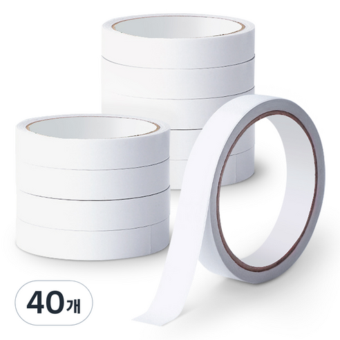 아뜰라임 자국없는 고점도 반투명 양면 테이프 12m x 20mm, 40개