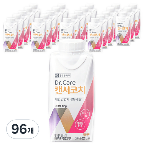 종근당건강 닥터케어 캔서코치 환자영양식, 200ml, 96개