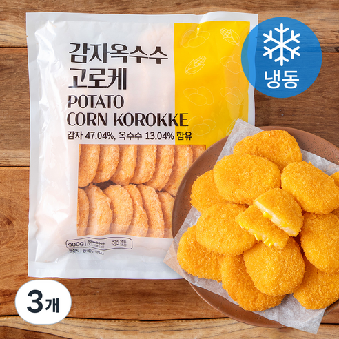 농우 감자옥수수 고로케 (냉동), 900g, 3개
