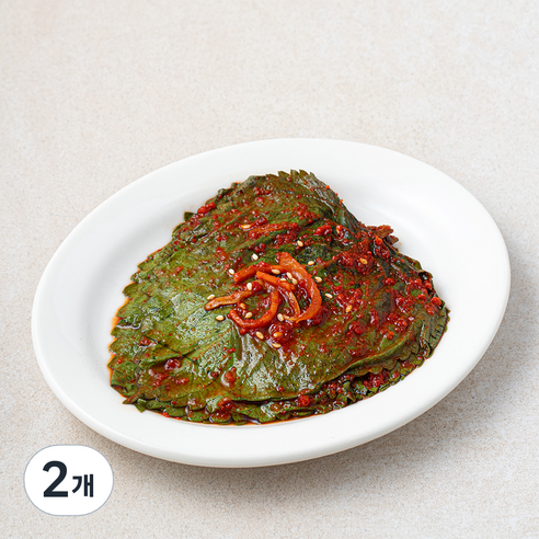 더반찬 밥도둑 양념생깻잎, 100g, 2개