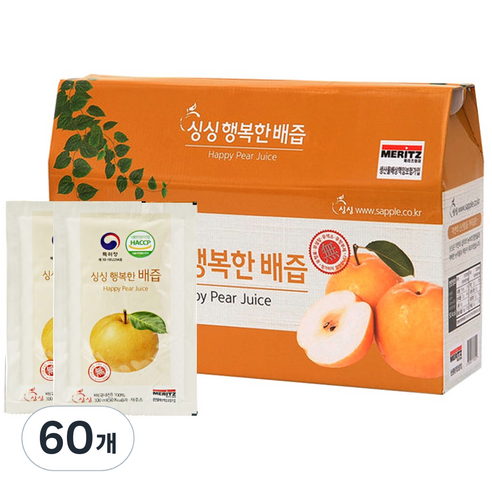 싱싱 행복한 배즙, 3L, 2박스