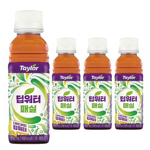 테일러팜스 딥워터 매실, 180ml, 12개