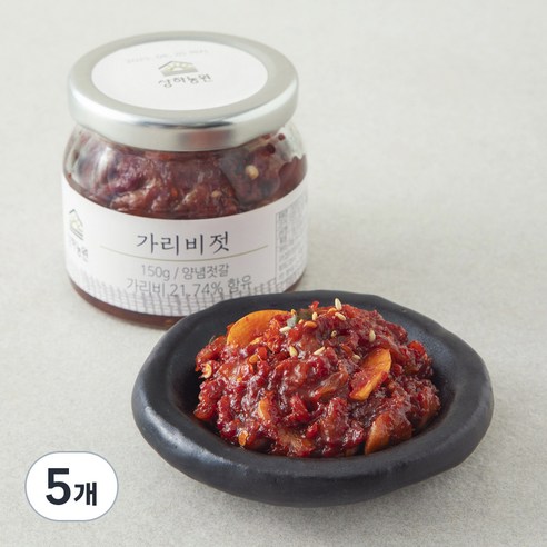 상하농원 가리비젓, 150g, 5개