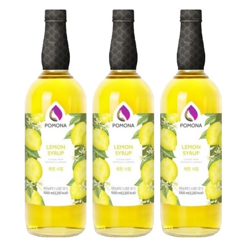 포모나 레몬 시럽, 1L, 3개