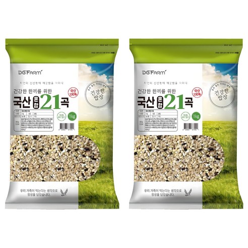 국산 혼합 21곡, 1kg, 2개