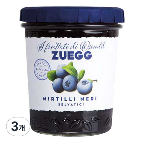 주에그 블루베리잼, 320g, 3개