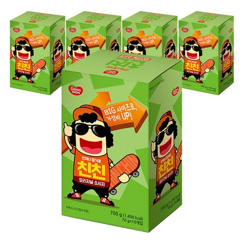동원 친친 오리지널 소시지, 700g, 5개