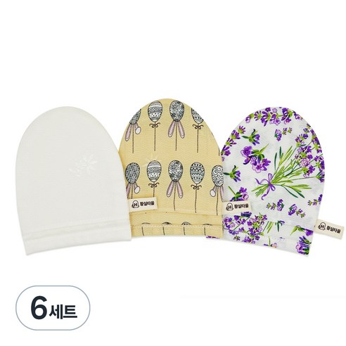 황실타올 인견 때타올 세안타올 3종 세트, 6세트
