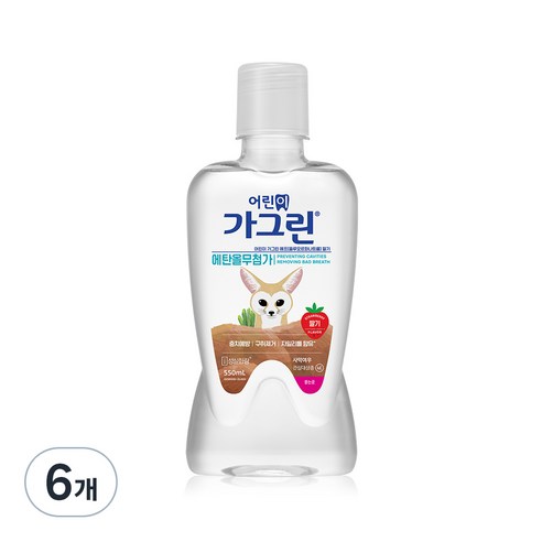 동아제약 어린이용 가그린, 380ml, 6개