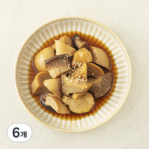 집반찬연구소 새송이 버섯조림, 140g, 6개