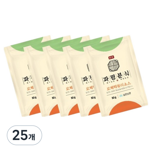 파평분식 떡볶이소스 분말 가루 로제맛, 50g, 25개