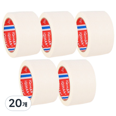 iQIHAN 다다 마스킹테이프 50 mm x 20 m, 20개