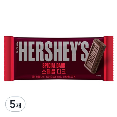 허쉬 스페셜 다크 초콜릿, 192g, 5개