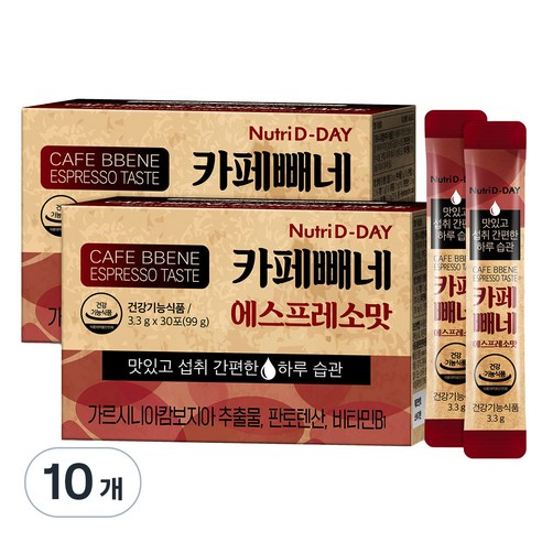뉴트리디데이 카페빼네 에스프레소맛, 99g, 10개