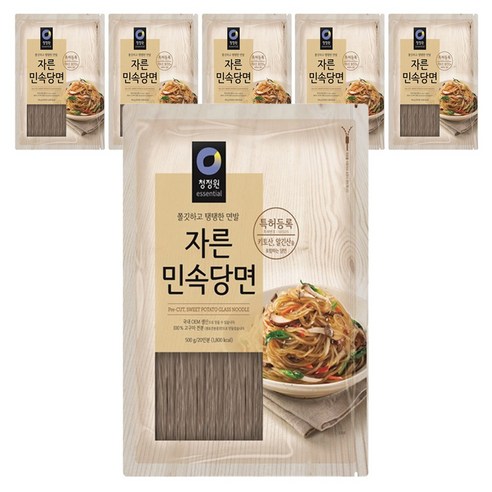 청정원 자른 민속당면, 500g, 6개
