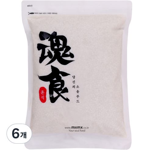 혼식 국산 찰보리쌀, 3kg, 6개