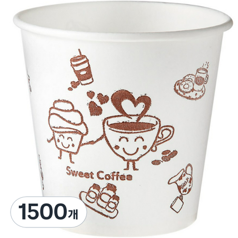 더좋은컵 종이컵 일회용컵 184ml, 300개입, 5개